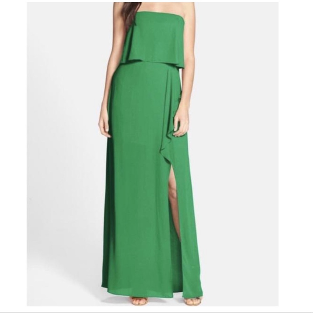 BCBG Kelly Green Felicity Gown